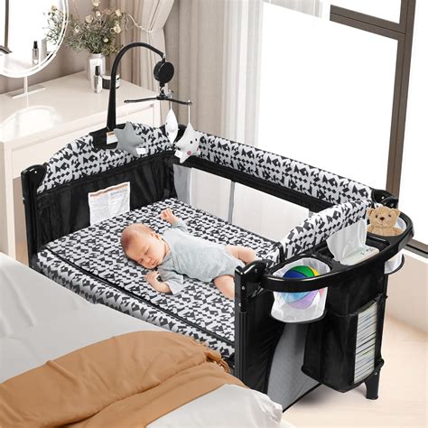 pack and play co sleeper|Amazon.com : ADOVEL Baby Bassinet Bedside Crib, .